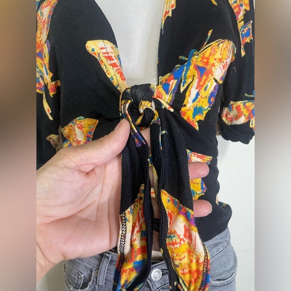 Free People butterfly crop top, size L‎ - Picture 7 of 13